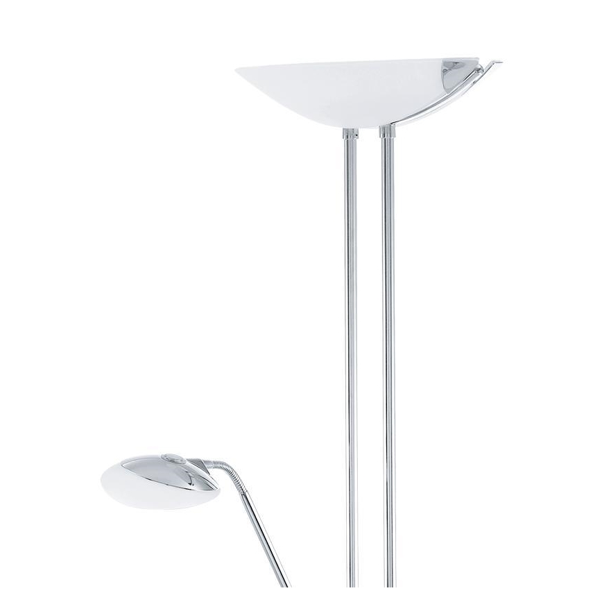 Eglo - LED pritemdomas toršeras LED/20W + LED/2,5W blizgus chromas