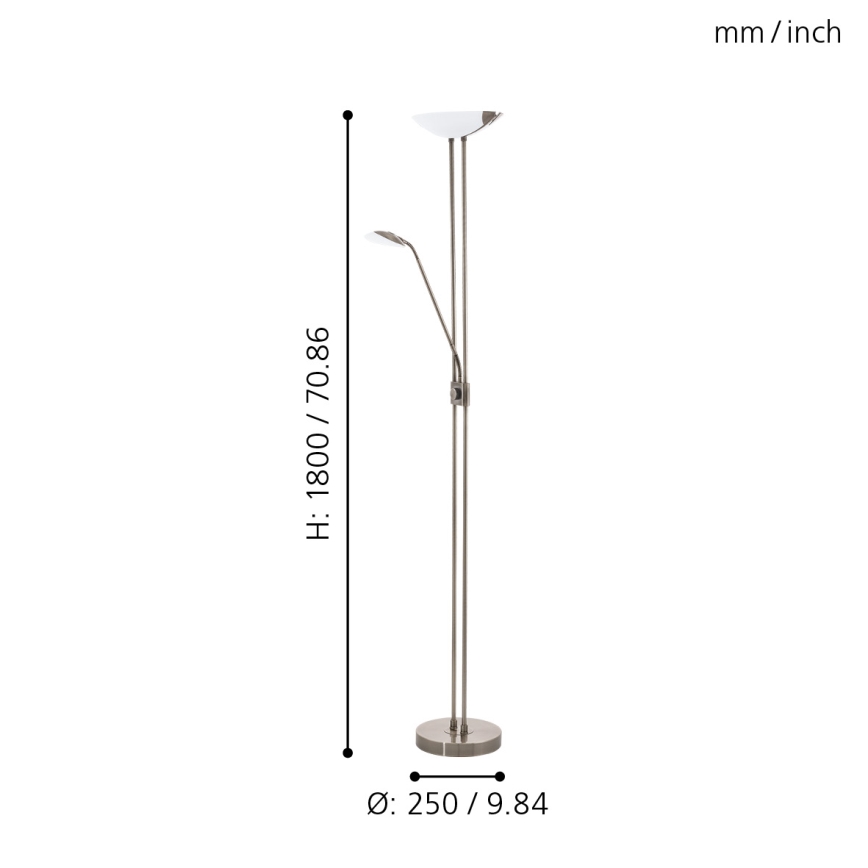 Eglo - LED pritemdomas toršeras LED/20W + LED/2,5W bronza