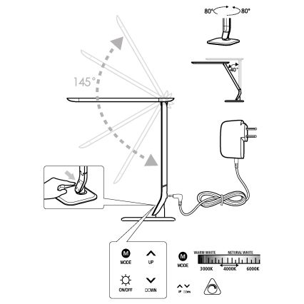 Eglo - Pritemdoma LED lempa LED/6W/230V