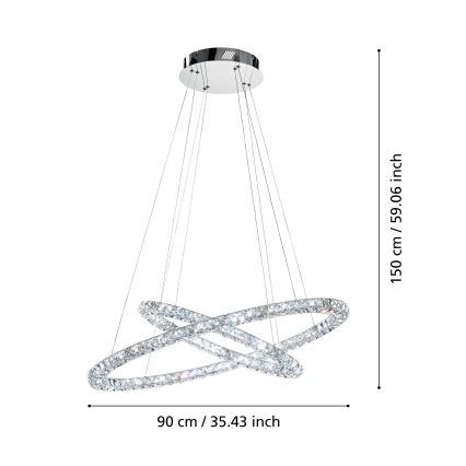 Eglo - LED Pakabinamas sietynas LED/56,1W/230V