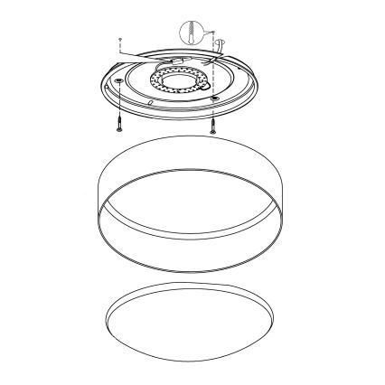 Eglo - Lubinis LED šviestuvas LED/12W/230V