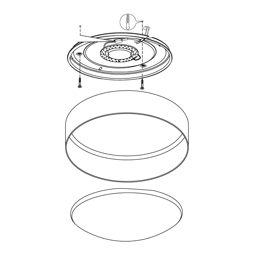 Eglo - Lubinis LED šviestuvas LED/12W/230V