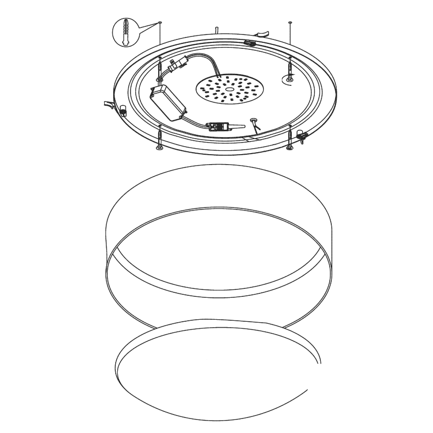 Eglo - Lubinis LED šviestuvas LED/24W/230V