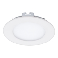 Eglo 94048 - įleidžiamasis LED šviestuvas FUEVA 1, 5,5 W, 230 V, skersmuo 12 cm