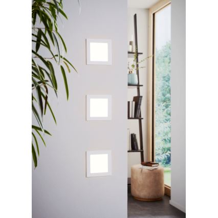 Eglo 94061 - Įleidžiamasis LED šviestuvas FUEVA 1 LED/10,95W/230V 17x17 cm