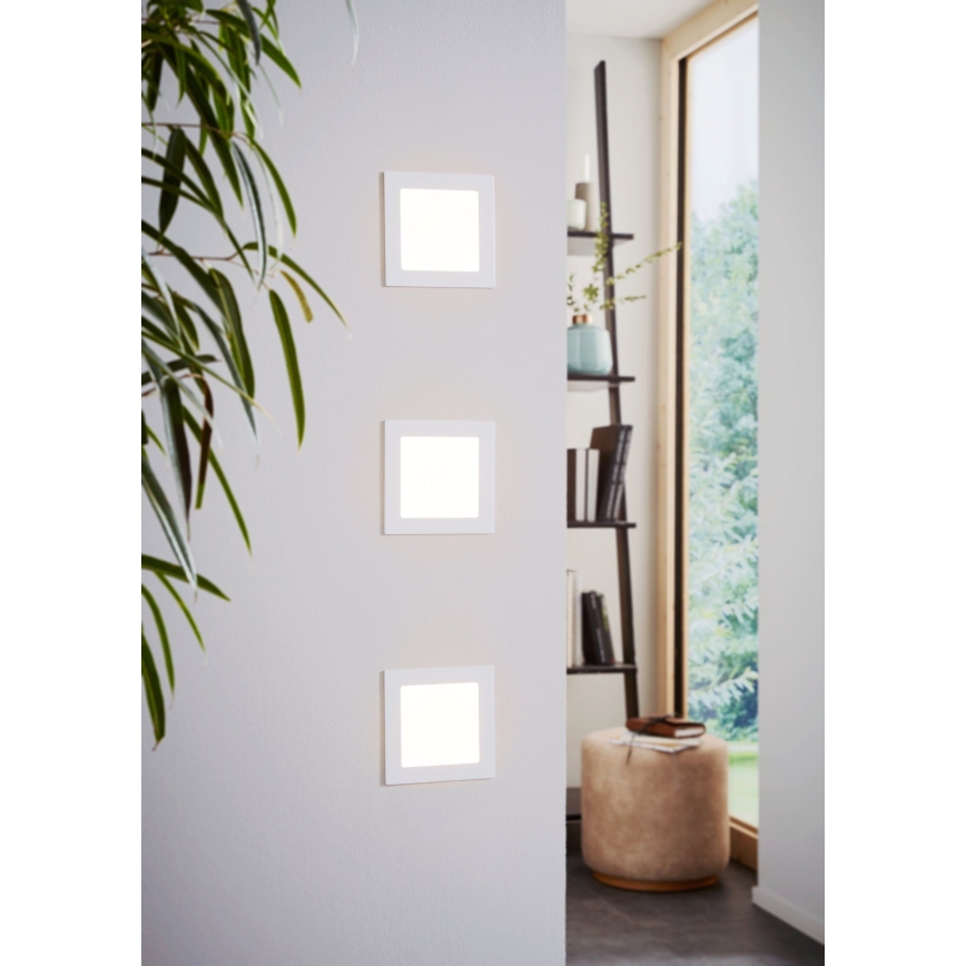 Eglo 94061 - Įleidžiamasis LED šviestuvas FUEVA 1 LED/10,95W/230V 17x17 cm