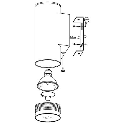 Eglo - LED lauko šviestuvas 2xGU10/3W/230V