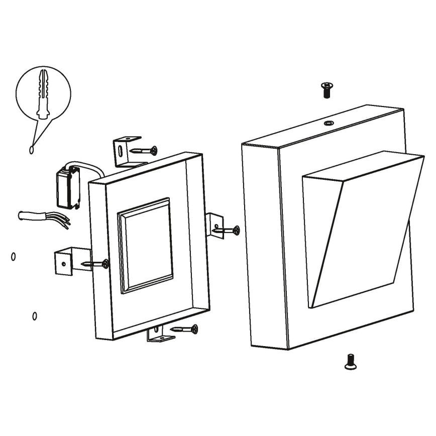 Eglo 94114 - LED lauko šviestuvas GALARY 1 LED/3,7W/230V IP44