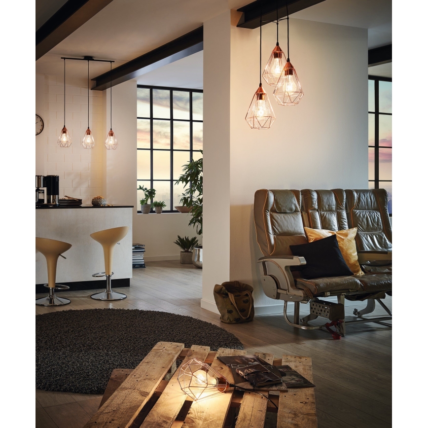 Eglo 94197 - Stalo šviestuvas, prijungiamas prie elektros lizdo TARBES 1xE27/60W/230V