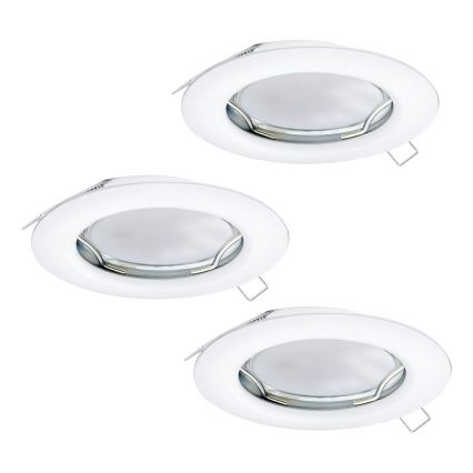 Eglo - KOMPLEKTAS 3x įleidžiamas lubinis LED šviestuvas PENETO 3xGU10-LED/3W/230V