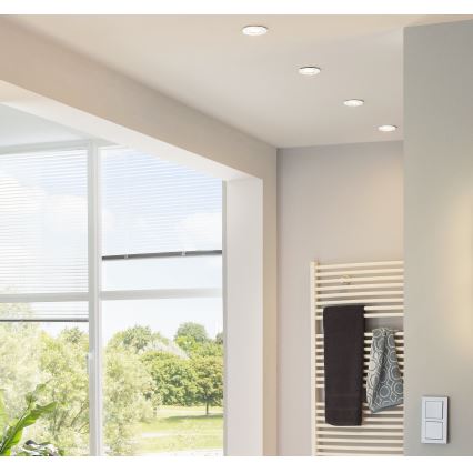 Eglo - PENETO LED įleidžiamų šviestuvų komplektas (3 vnt.) 1xGU10-LED/3W/230V