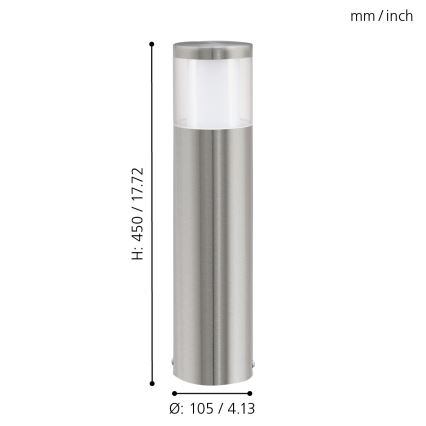 Eglo - LED lauko šviestuvas LED/3,7W/230V IP44