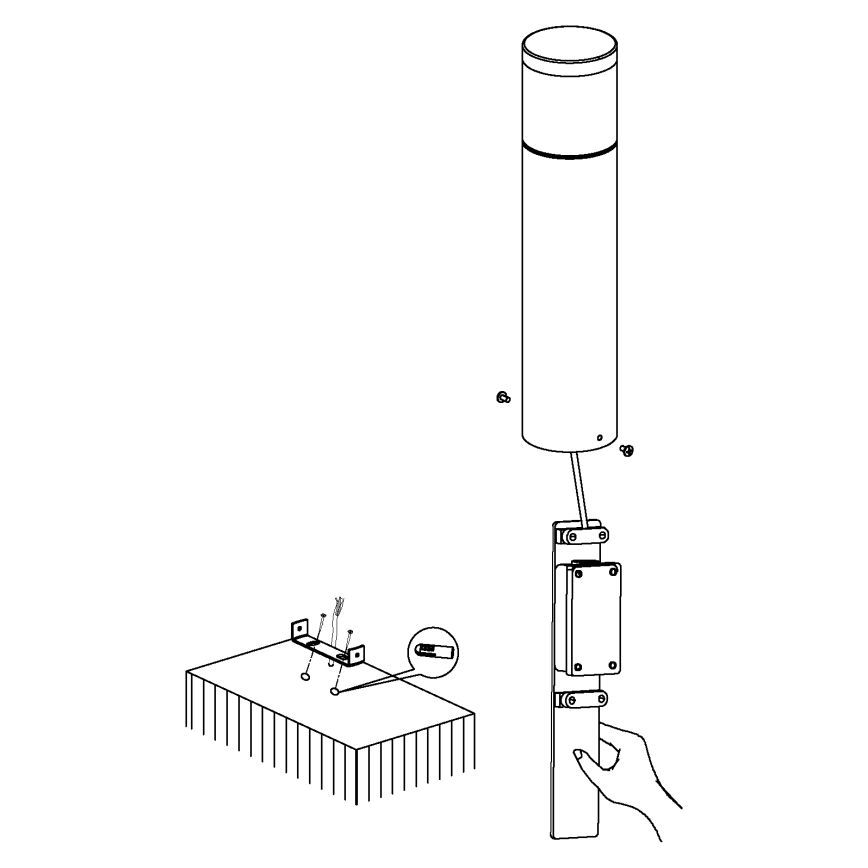 Eglo - LED lauko šviestuvas LED/3,7W/230V IP44