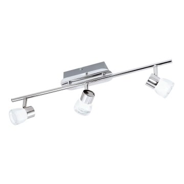 Eglo 94382 - LED akcentinis šviestuvas PERITO 3xLED/3W/230V 3000K blizgus chromas