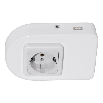 Eglo 94663 - Kištukinis lizdas po spintele SCHUKO su USB TAXANO