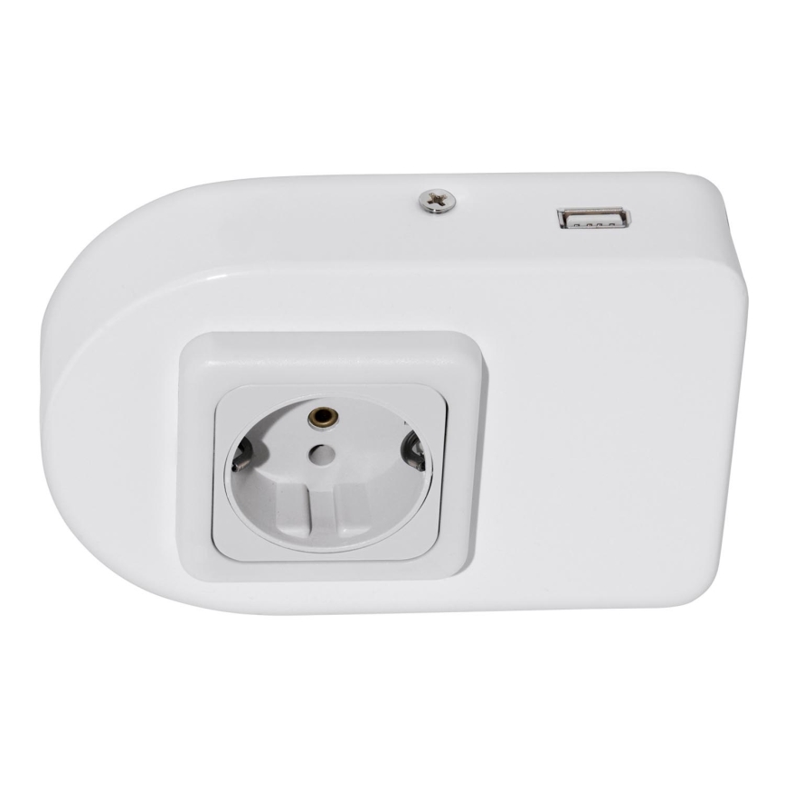 Eglo 94663 - Kištukinis lizdas po spintele SCHUKO su USB TAXANO