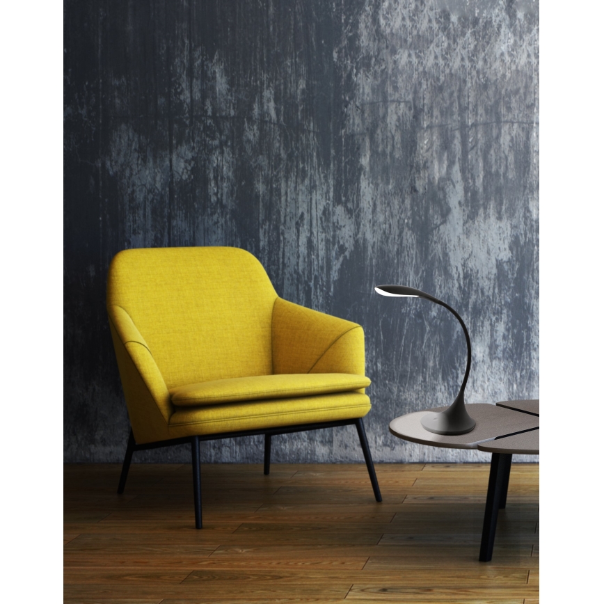 Eglo - reguliuojama LED stalinė lempa LED/4,5W/230V juoda