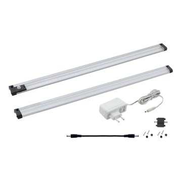 Eglo 94692 - KOMPLEKTAS 2x LED spintelių apšvietimas su jutikliu VENDRES 2xLED/5,5W/230V 4000K