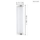 Eglo - LED vonios šviestuvas 1xLED/8W/230V