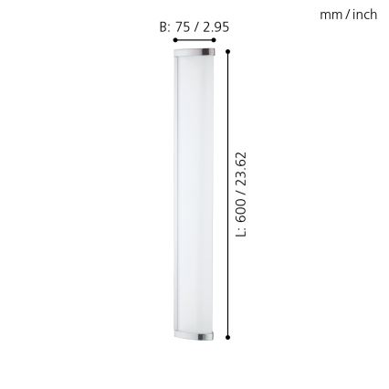Eglo - LED vonios šviestuvas 1xLED/16W/230V