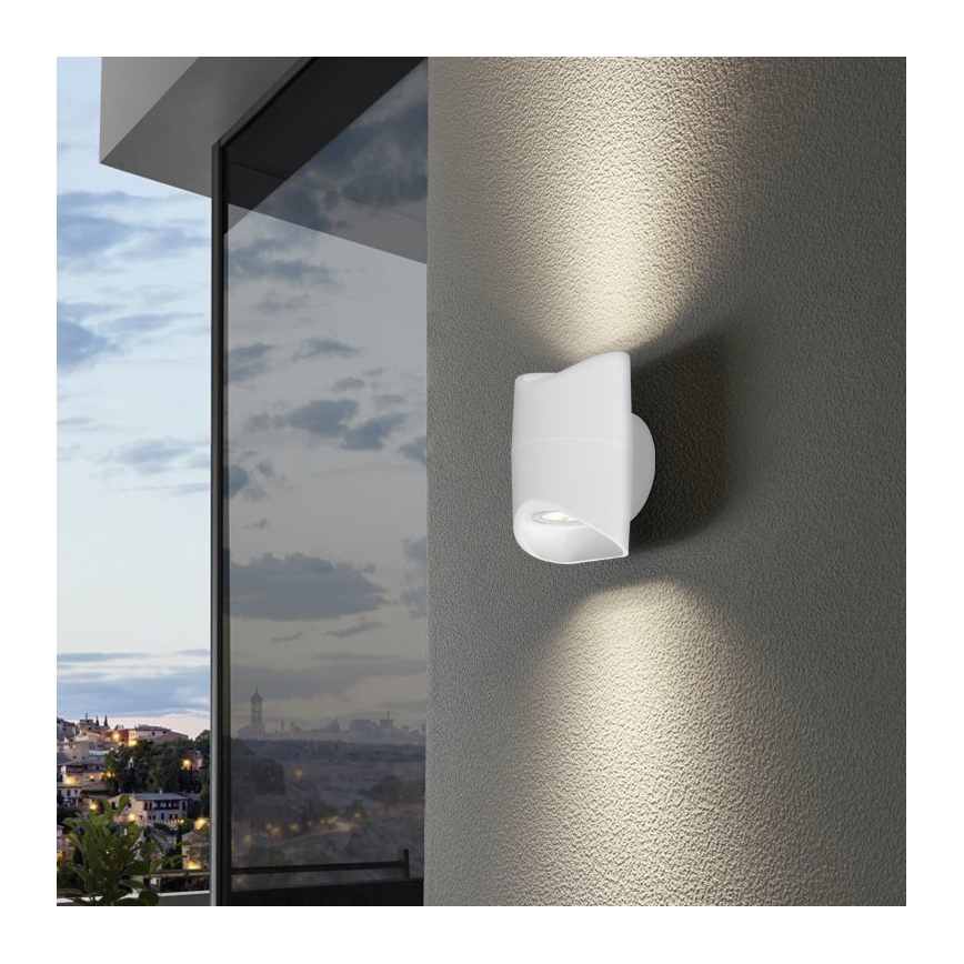 Eglo 95075 - Sieninis lauko šviestuvas ABRANTES 2xLED/6W/230V
