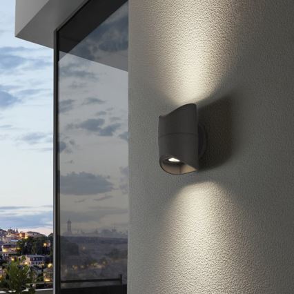 Eglo 95076 - Lauko sieninis šviestuvas ABRANTES 2xLED/6W/230V IP44