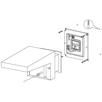 Eglo - Sieninis lauko šviestuvas LED/10W/230V