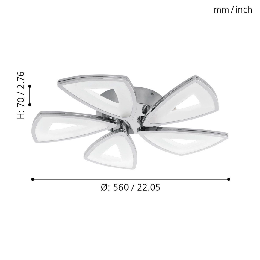 Eglo - LED lubinis šviestuvas 5xLED/6W/230V