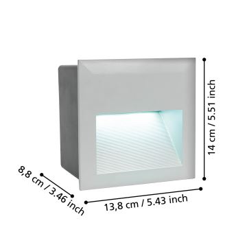 Eglo - LED naktinė lemputė 1xLED/3.7W/230V