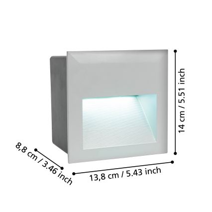 Eglo – LED orientacinis lauko šviestuvas 1xLED/3,7W/230V IP65