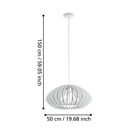 Eglo - Sietynas 1xE27/60W/230V