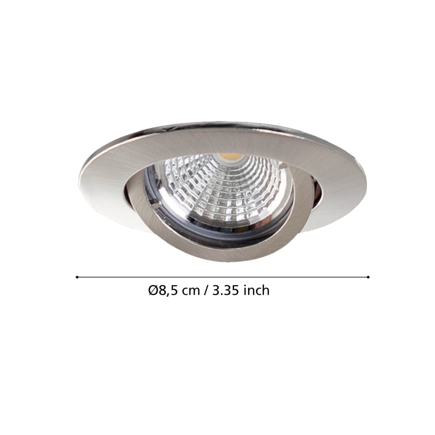 Eglo - KOMPLEKTAS 3x LED įleidžiamas lubinis šviestuvas TEDO 3xGU10-LED/5W/230V
