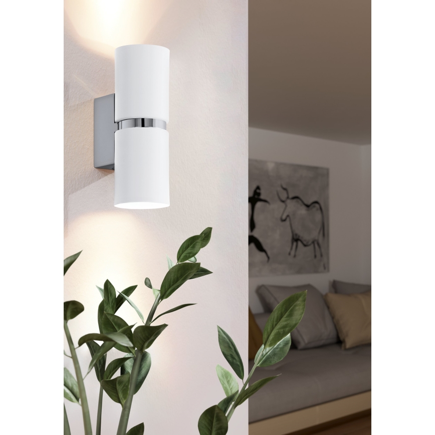 Eglo - LED sieninis šviestuvas 2xGU10-LED/4W/230V