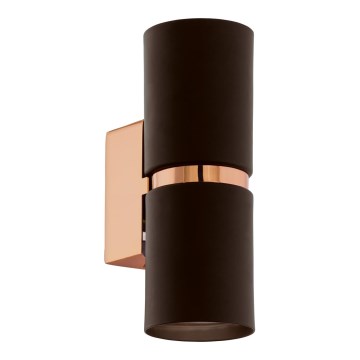 Eglo 95371 - LED sieninis šviestuvas PASSA 2xGU10-LED/4W/230V