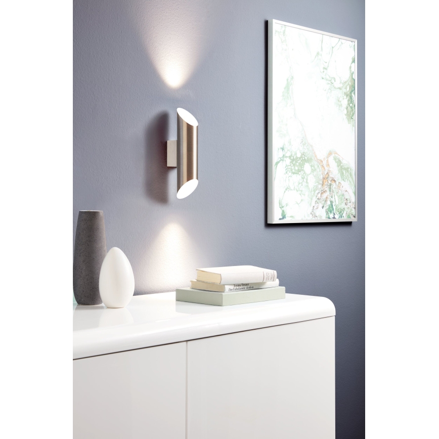 Eglo - LED sieninis šviestuvas 2xGU10-LED/4W/230V