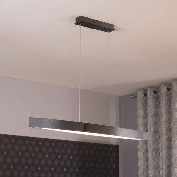 Eglo 95549 - LED dimeriuojamas pakabinamas šviestuvas su laidu FORNES-S LED/24W/230V 2700-6500K juodas/chromas