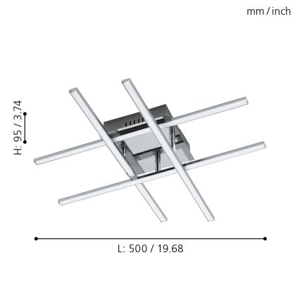 Eglo - LED lubinis šviestuvas LED/24W/230V