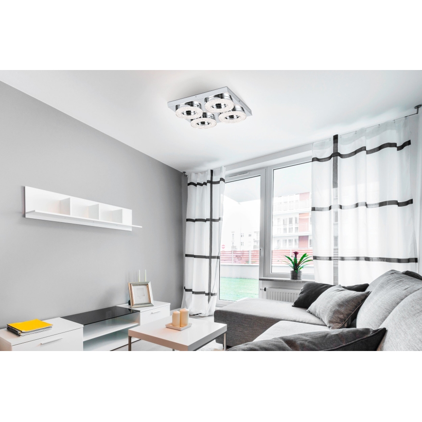 Eglo - LED krištolinis lubinis šviestuvas 4xLED/4W/230V
