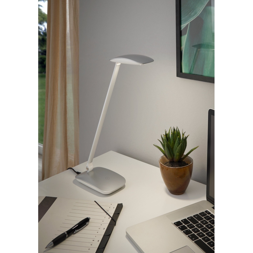 Eglo - reguliuojama LED stalinė lempa LED/4,5W/USB