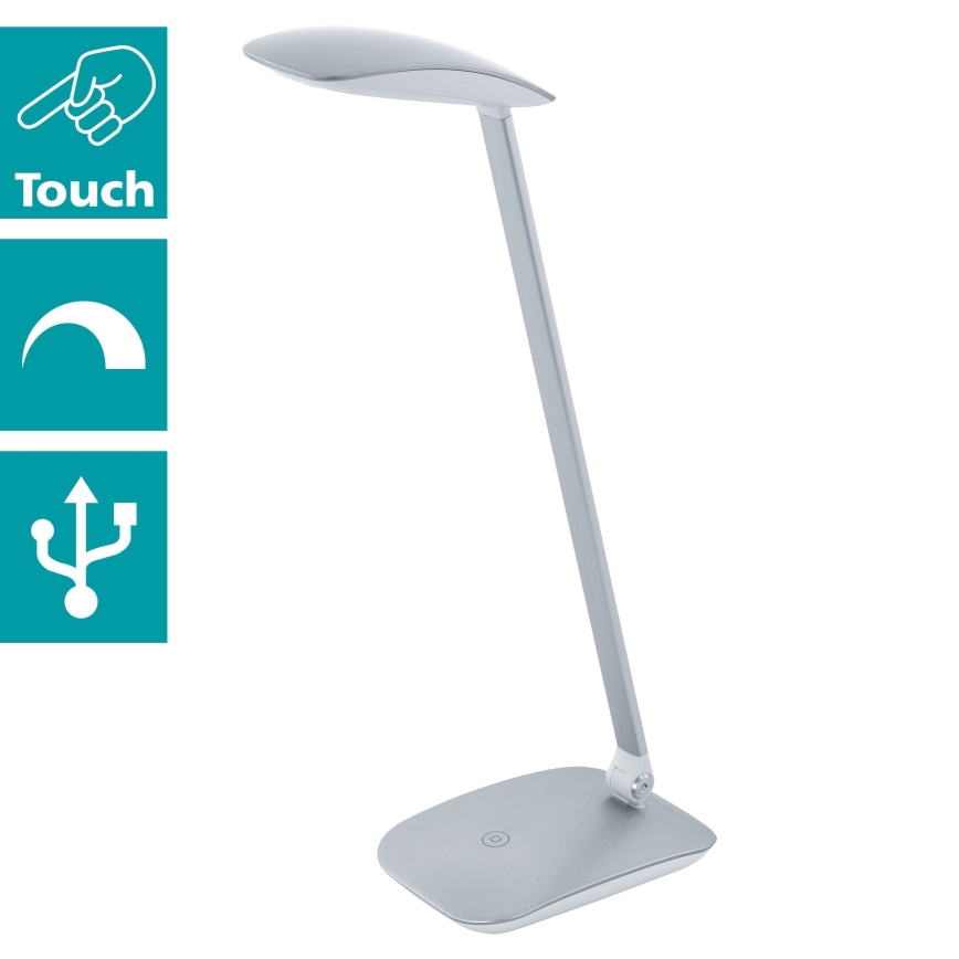Eglo - LED stalo šviestuvas 1xLED/4.5W/USB