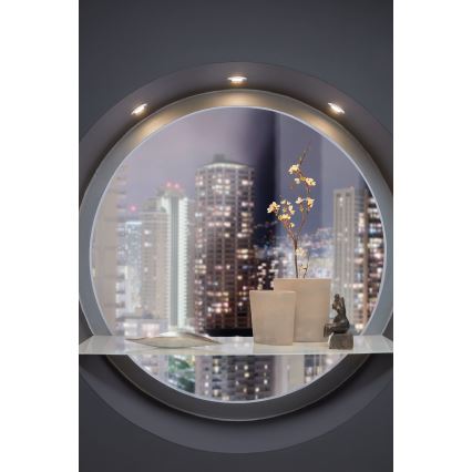 Eglo - komplektas 3 vnt. įleidžiamųjų lubų šviestuvų PINEDA LED/6W/230V