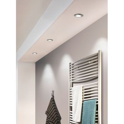 Eglo - KOMPLEKTAS 3x LED įleidžiamas lubinis šviestuvas PINEDA 1xLED/4,9W/230V