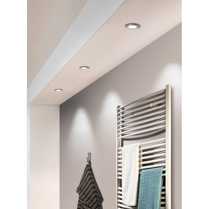 Eglo - KOMPLEKTAS 3x LED įleidžiamas lubinis šviestuvas PINEDA 1xLED/4,9W/230V