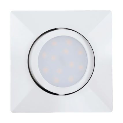 Eglo - KOMPLEKTAS 3x LED įleidžiamas lubinis šviestuvas PINEDA 1xLED/4,9W/230V