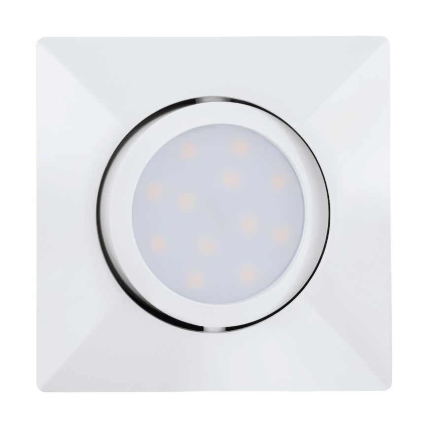 Eglo - KOMPLEKTAS 3x LED įleidžiamas lubinis šviestuvas PINEDA 1xLED/4,9W/230V