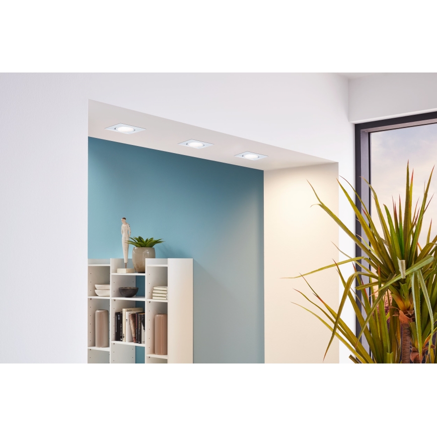 Eglo - 3 vnt. įleidžiamų LED šviestuvų komplektas PINEDA LED/4,9W/230V