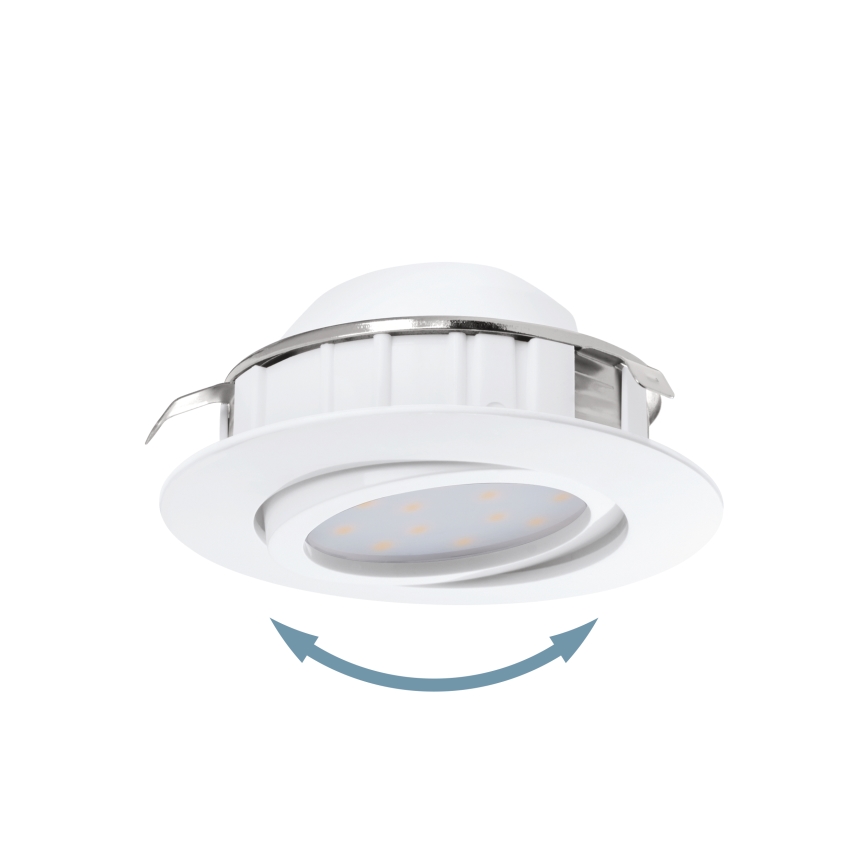 Eglo - KOMPLEKTAS 3x LED įleidžiamas lubinis šviestuvas PINEDA 1xLED/4,9W/230V