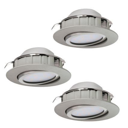 Eglo - PINEDA įleidžiamų LED šviestuvų rinkinys, 3 vnt., LED/6W/230V