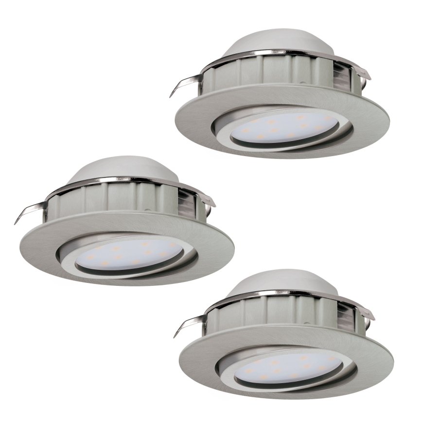 Eglo - PINEDA įleidžiamų LED šviestuvų rinkinys, 3 vnt., LED/6W/230V