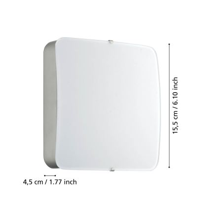Eglo 95967 - LED lubinis šviestuvas CUPELLA LED/11W/230V matinis chromas